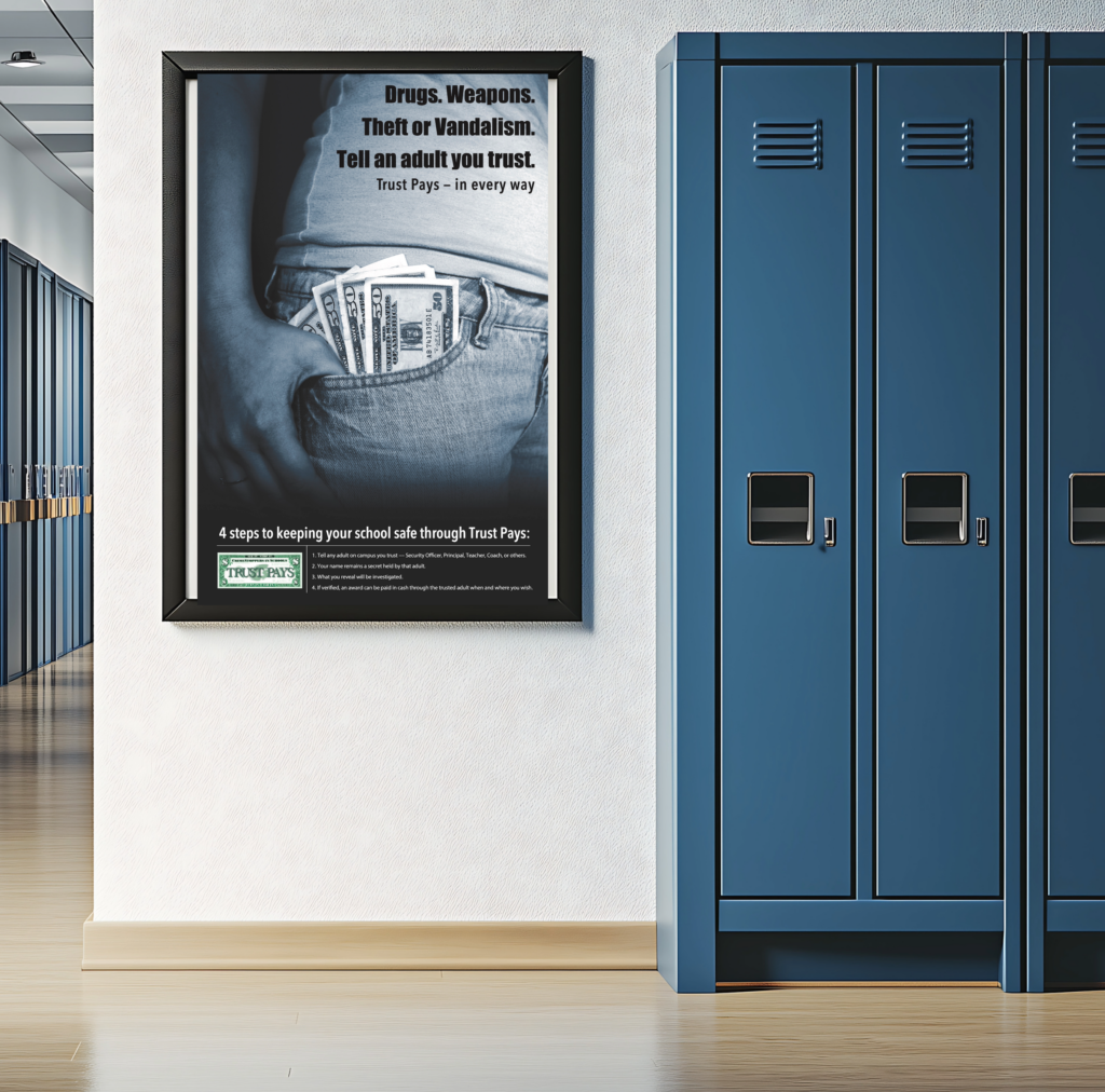 Trust Pays poster for schools